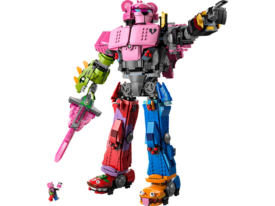 LEGO Fortnite Dowódca Drużyny Mechów 77078 zawartość zestawu