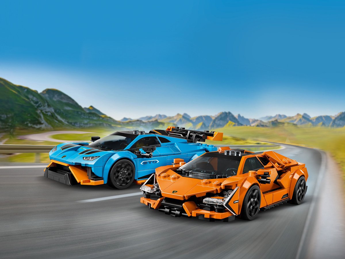 LEGO Speed Champions Lamborghini Revuelto i Huracán STO 77238