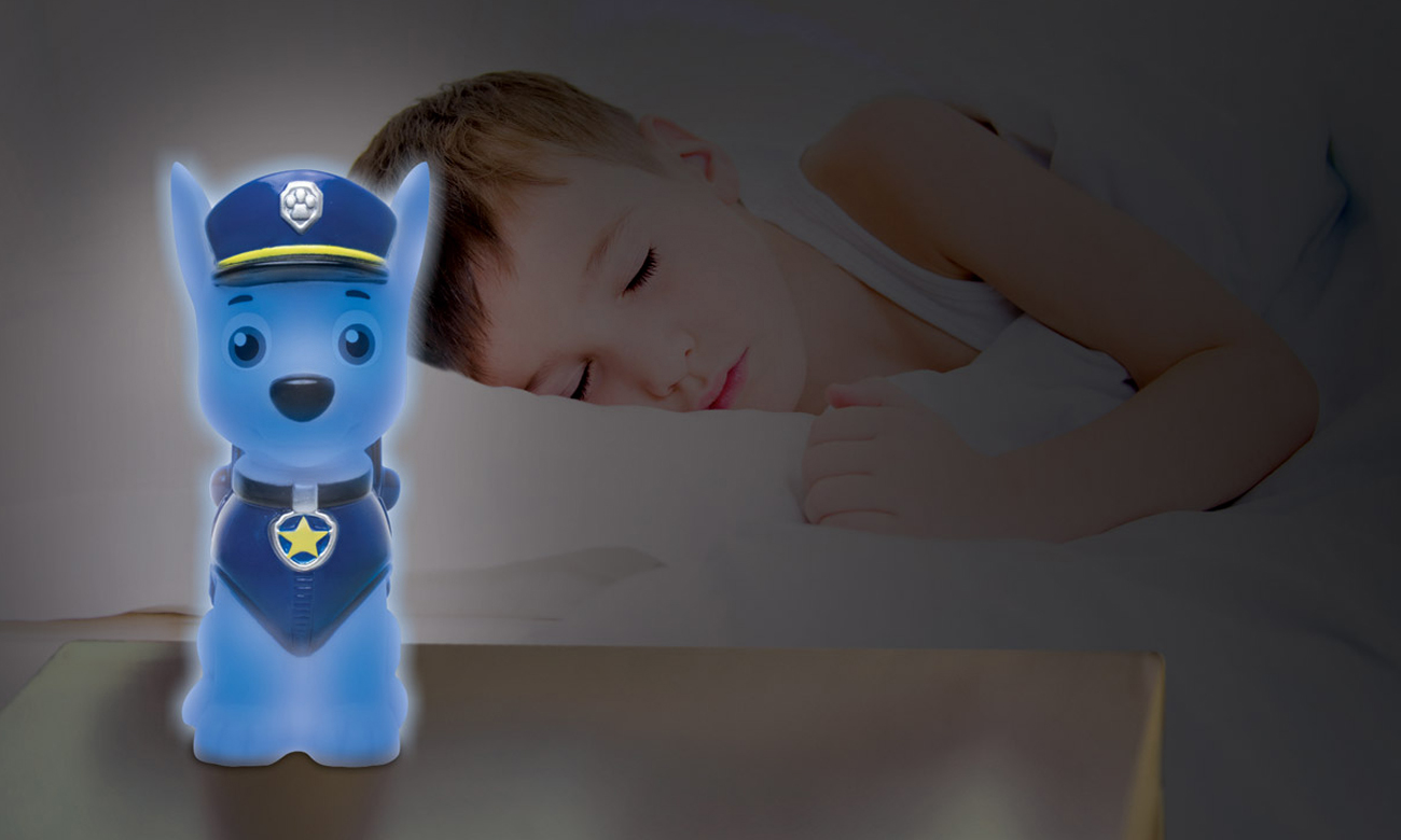 lampka nocna dla dziecka w kształcie pieska chase'a