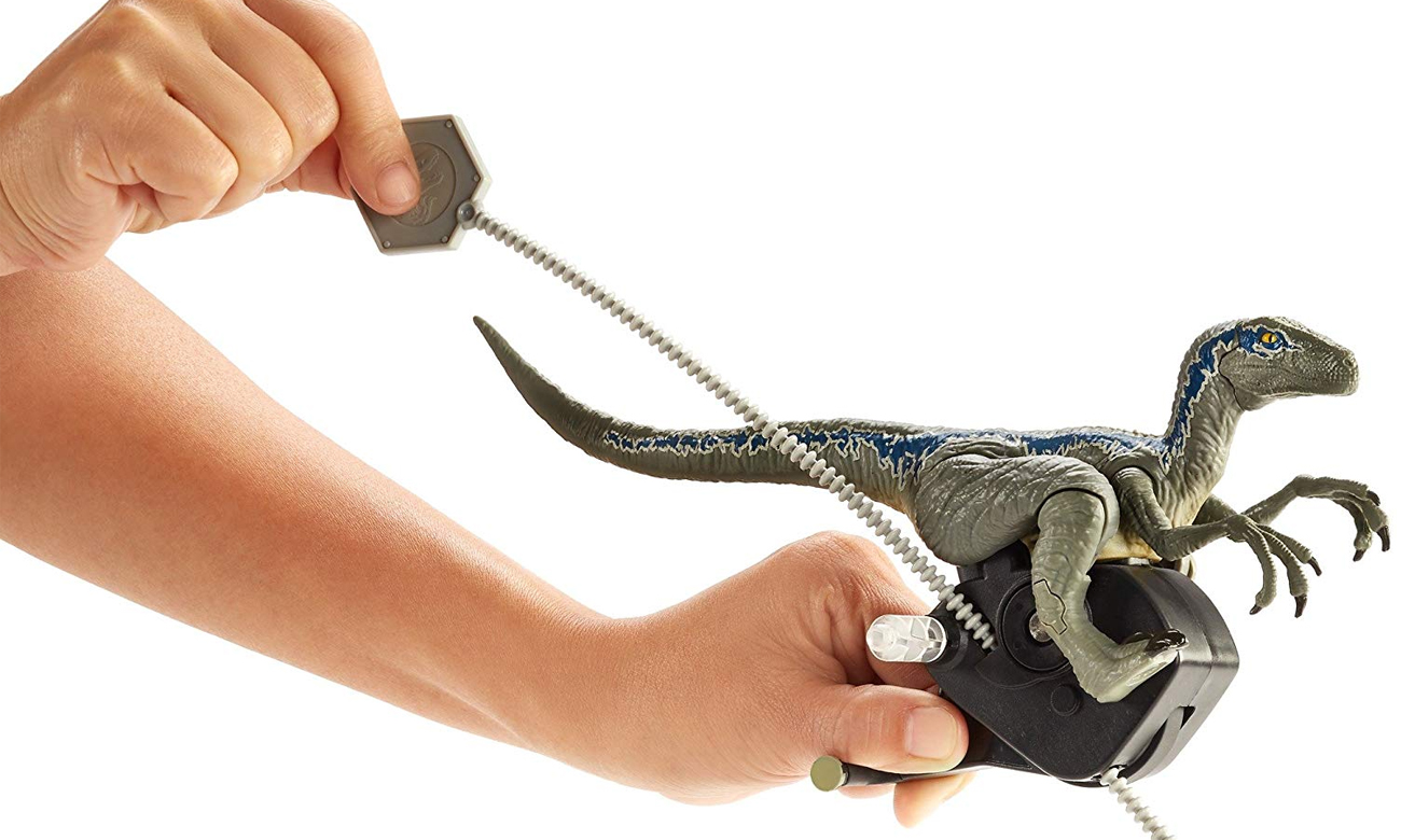 Mattel Jurassic World Biegnący Velociraptor Blue FMM32 FMM33