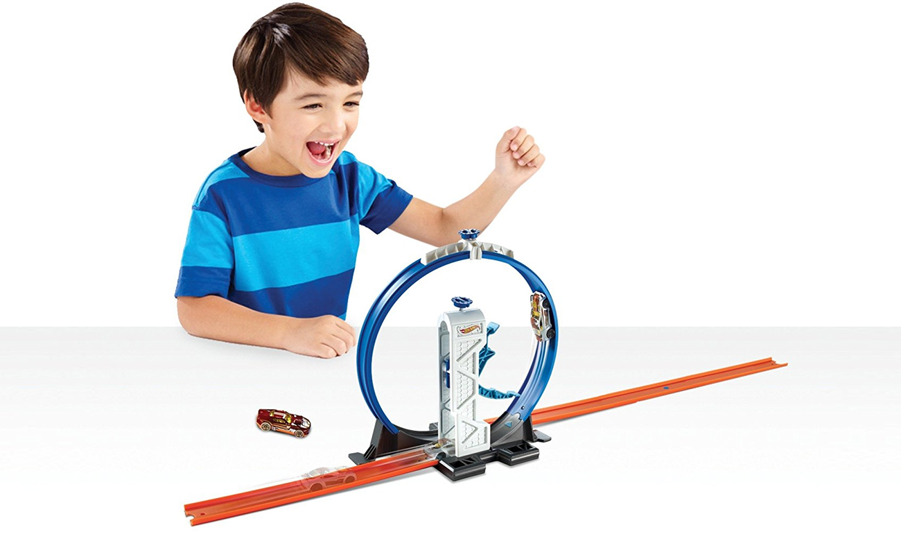 Mattel Hot Wheels Track Builder Wyrzutnia z pętlą