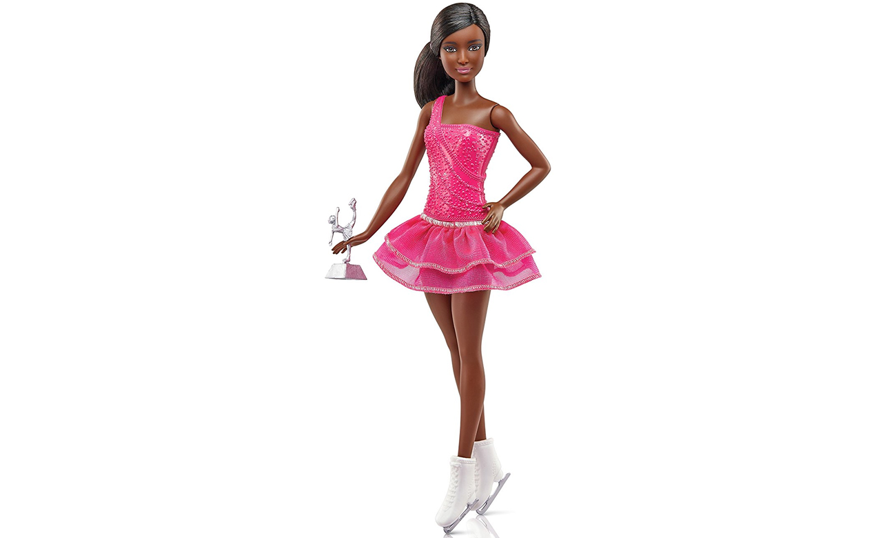Mattel Barbie Łyżwiarka brunetka
