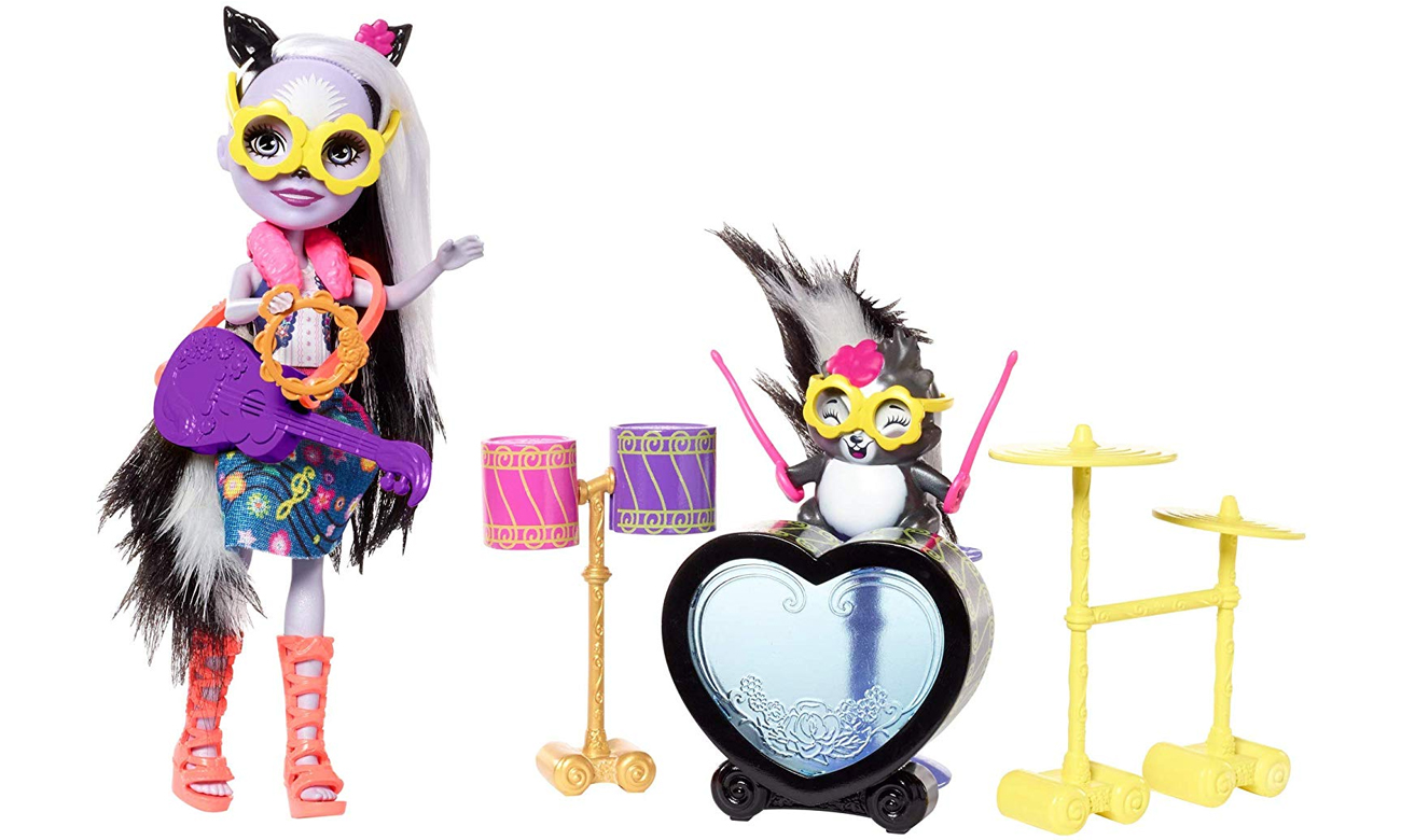 Mattel Enchantimals Rockowy koncert Sage Skunk