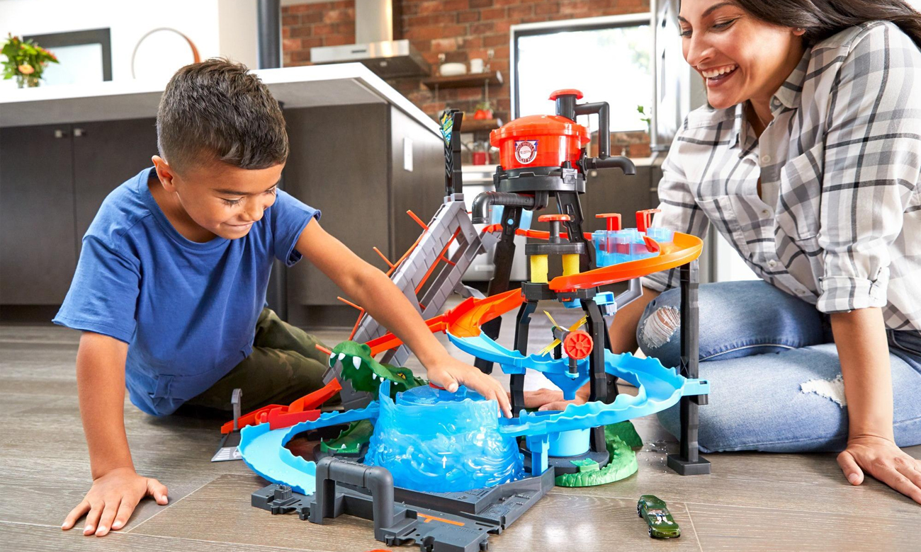 Mattel Hot Wheels City Mega Myjnia Atak Krokodyla