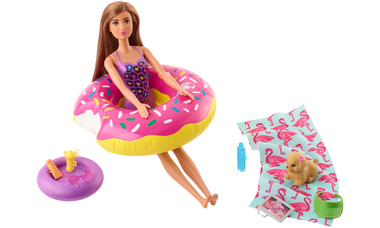 Mattel Barbie Mebelki ogrodowe Zestaw Plażowy