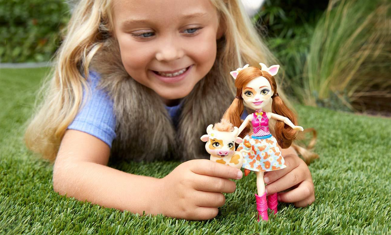 Mattel Enchantimals Lalka ze zwierzątkiem Cailey Cow