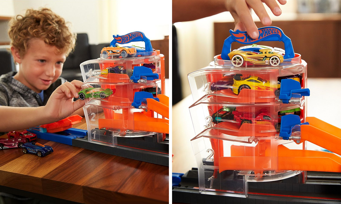 Hot Wheels City Super Spin Parking - Pojazd / tor i garaż - Sklep ...