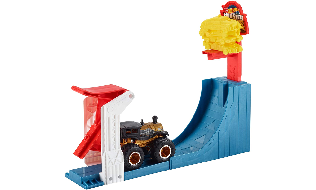 Mattel Hot Wheels Monster Trucks Kaskaderski skok Zestaw