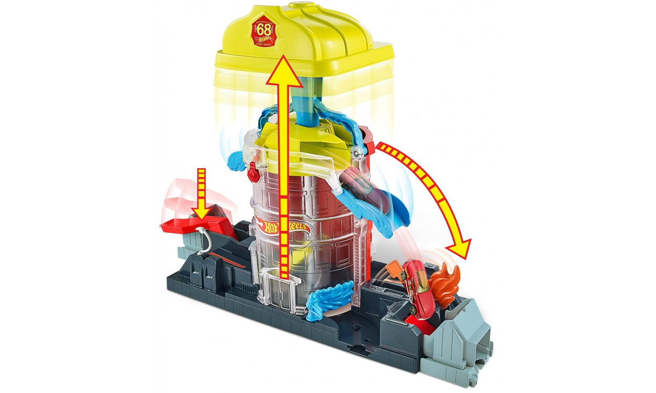 Hot Wheels Zestaw Remiza Strażacka