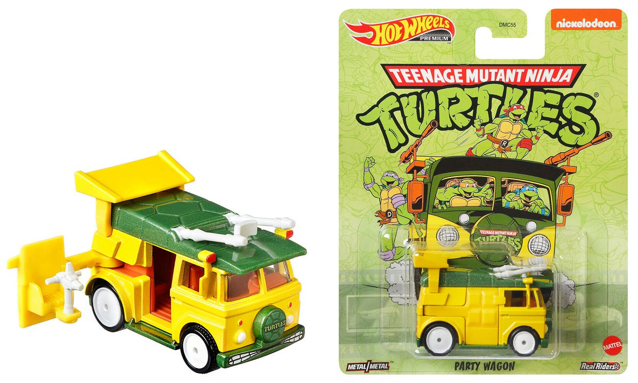 Mattel Hot Wheels Premium Retro Entertainment Teenage Mutant Ninja Turtles