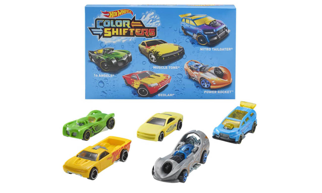 MATTEL Hot Wheels 5-pak samochodzików zmieniających kolor GMY09