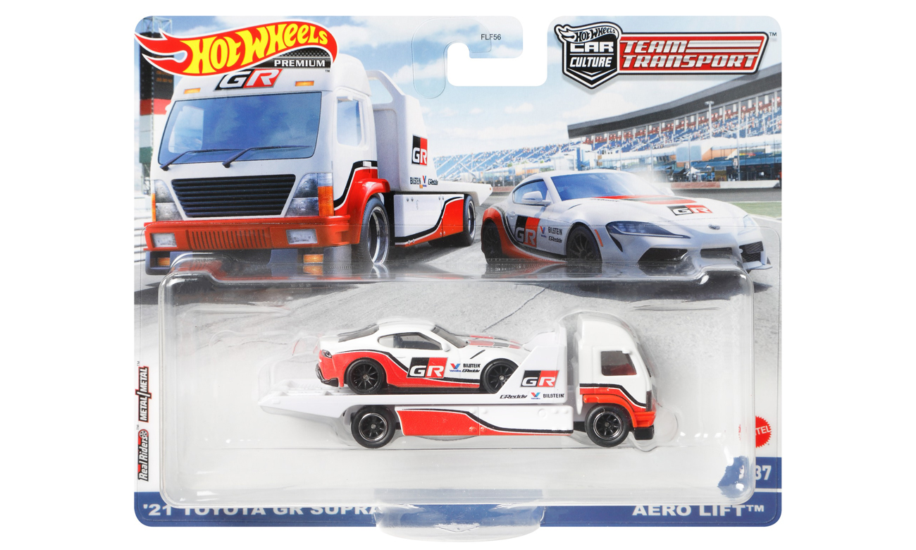 Mattel Hot Wheels Premium Pojazdy transportowe Toyota GR Supra