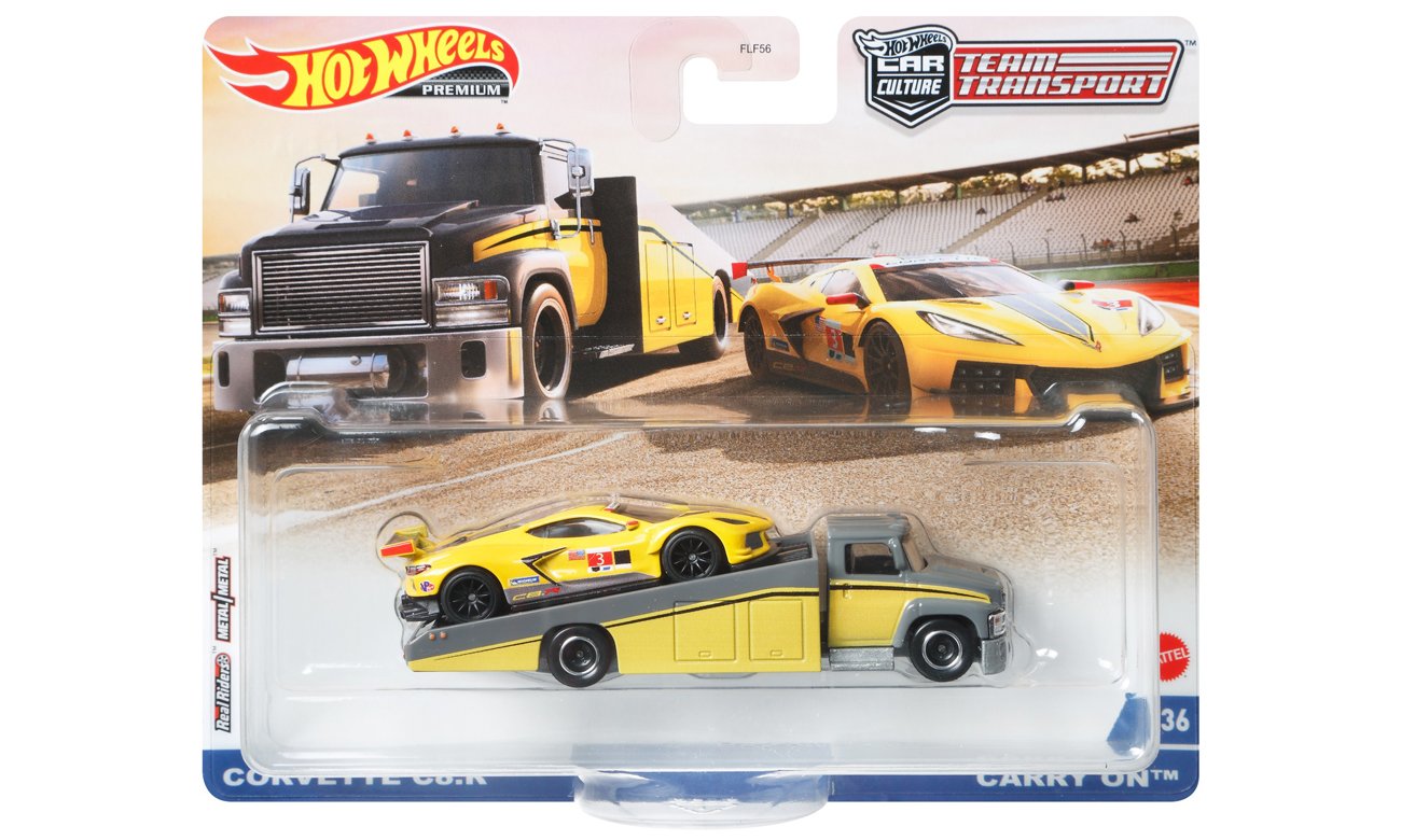 Mattel Hot Wheels Premium Pojazdy transportowe Corvette C8.R