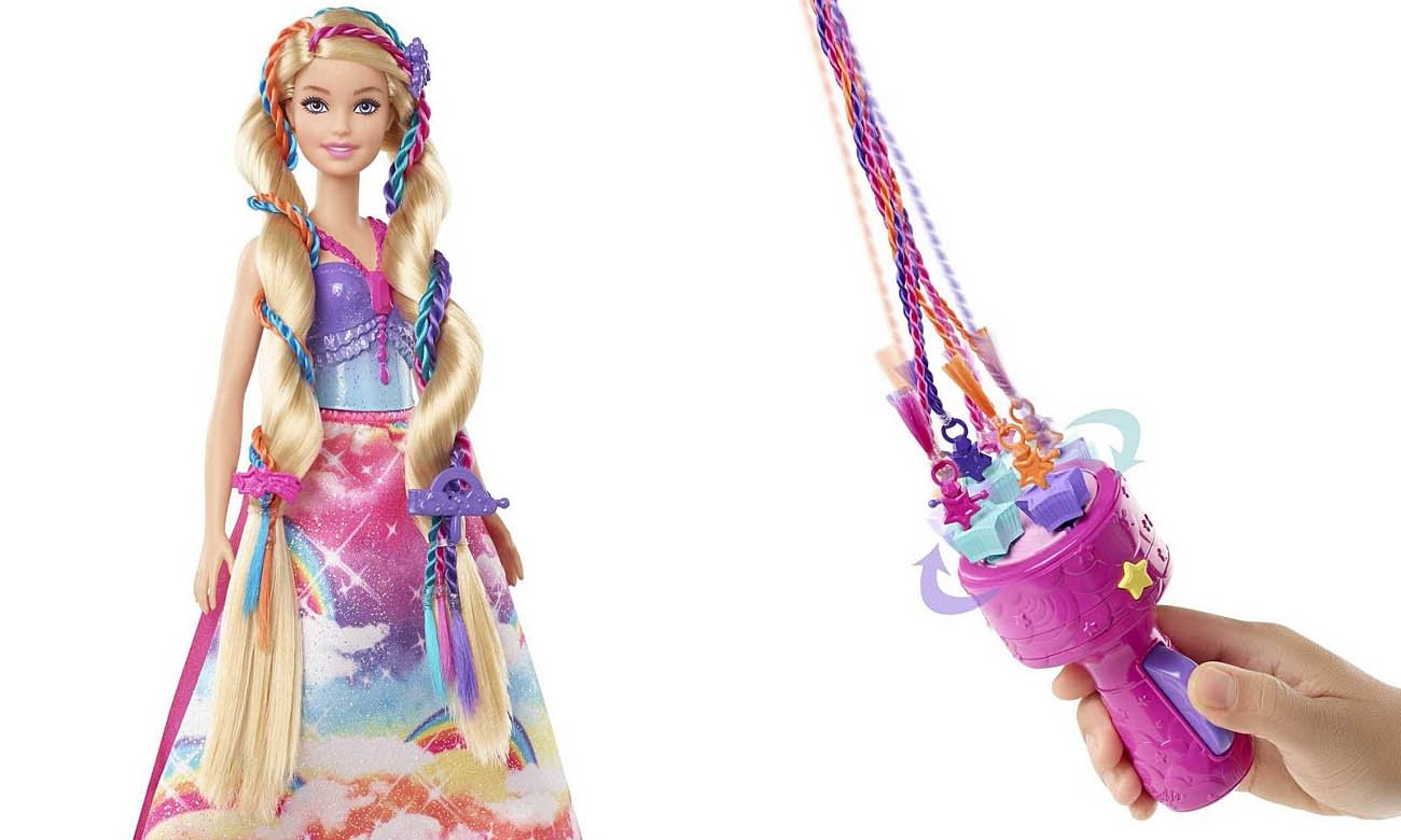 Barbie Dreamtopia Księżniczka Zakręcone Pasemka GTG00