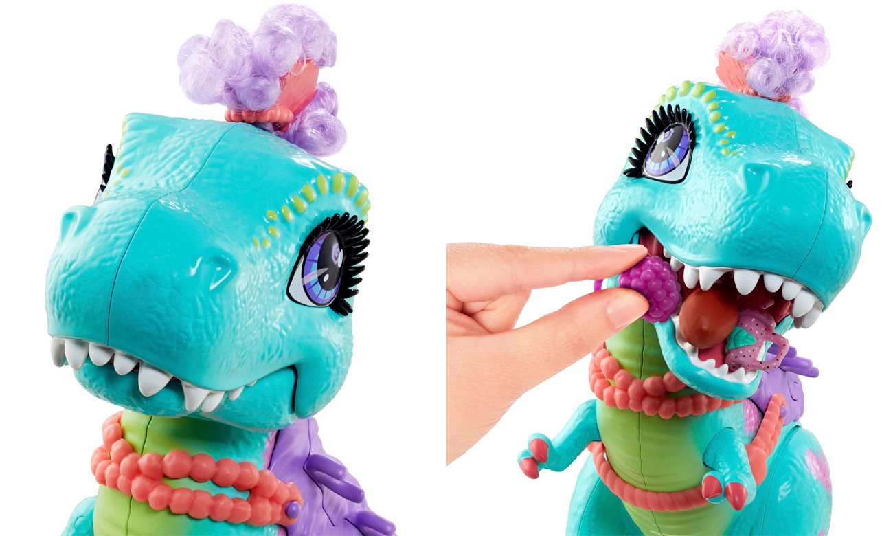 mattel lalka jaskiniowa z dinozaurem