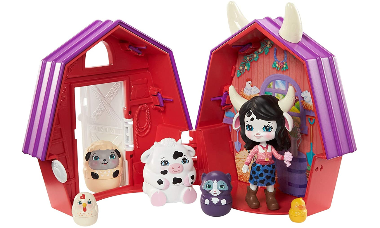 Mattel Enchantimals Cambrie Cow Domek zwierzaczki niespodzianki