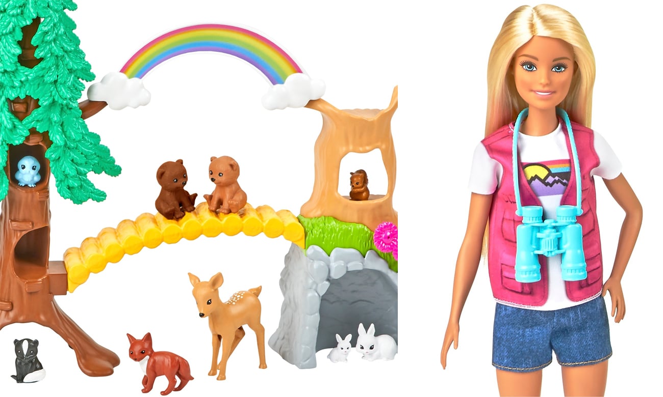 lalka barbie ze zwierzątkami