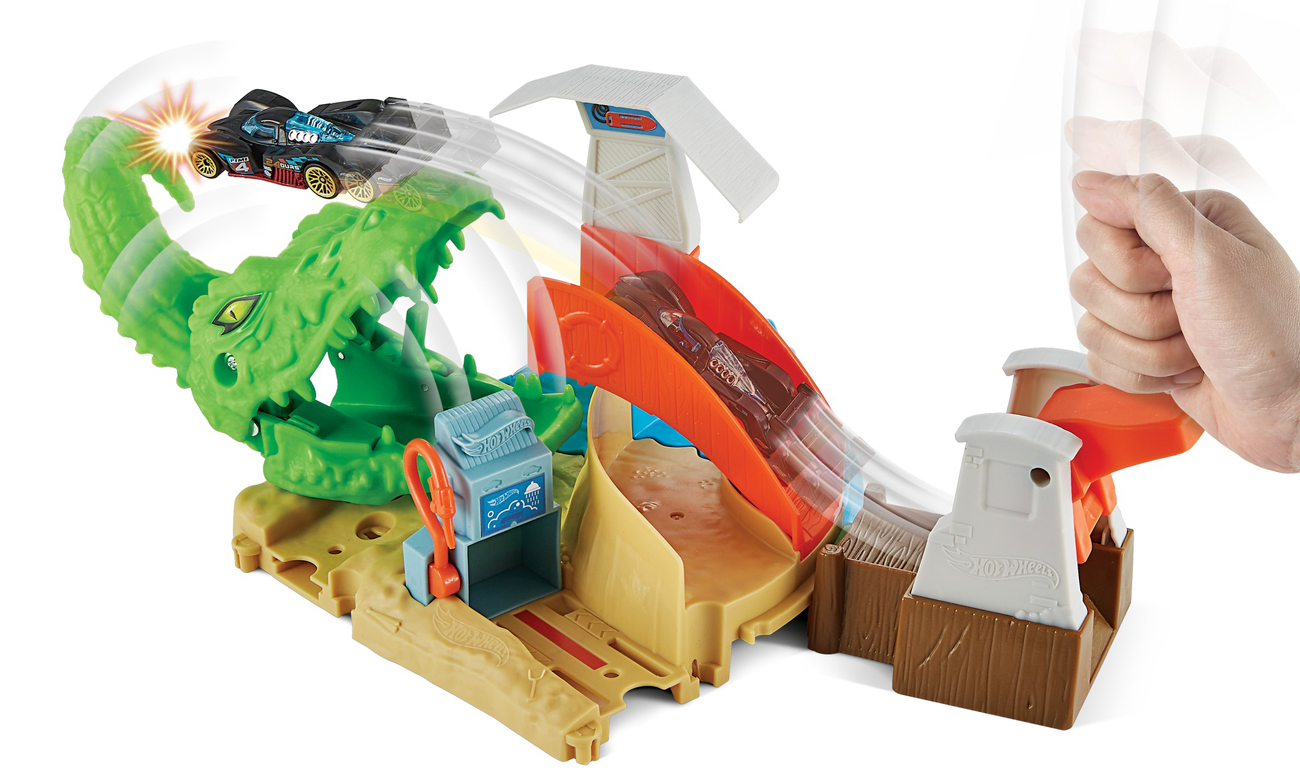 Hot Wheels City Zestaw Atak Aligatora