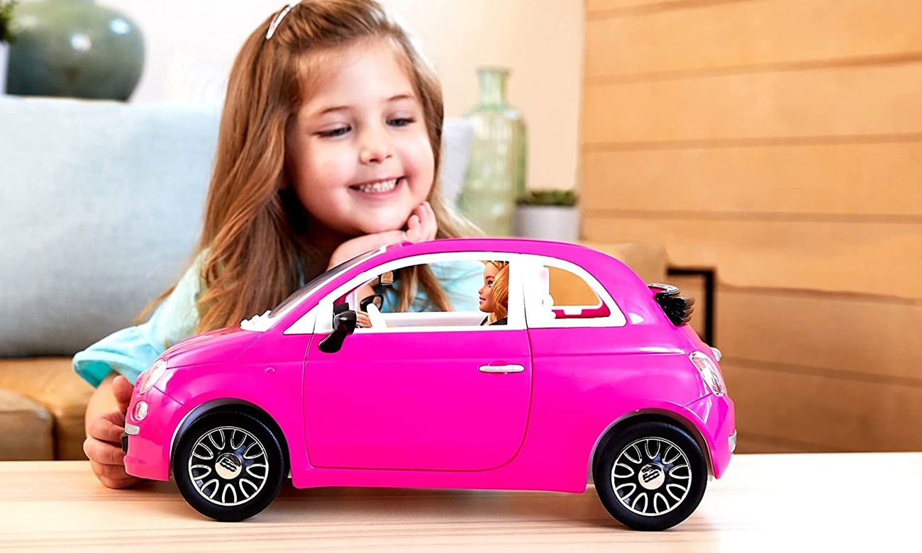 Mattel Barbie Lalka z samochodem Fiat