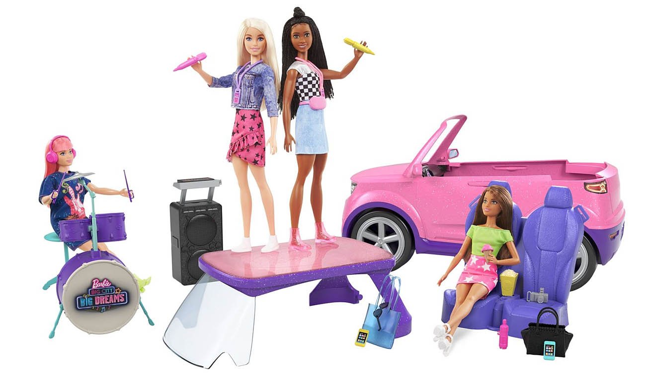 Mattel Barbie Big City Zestaw samochód i koncertowa scena