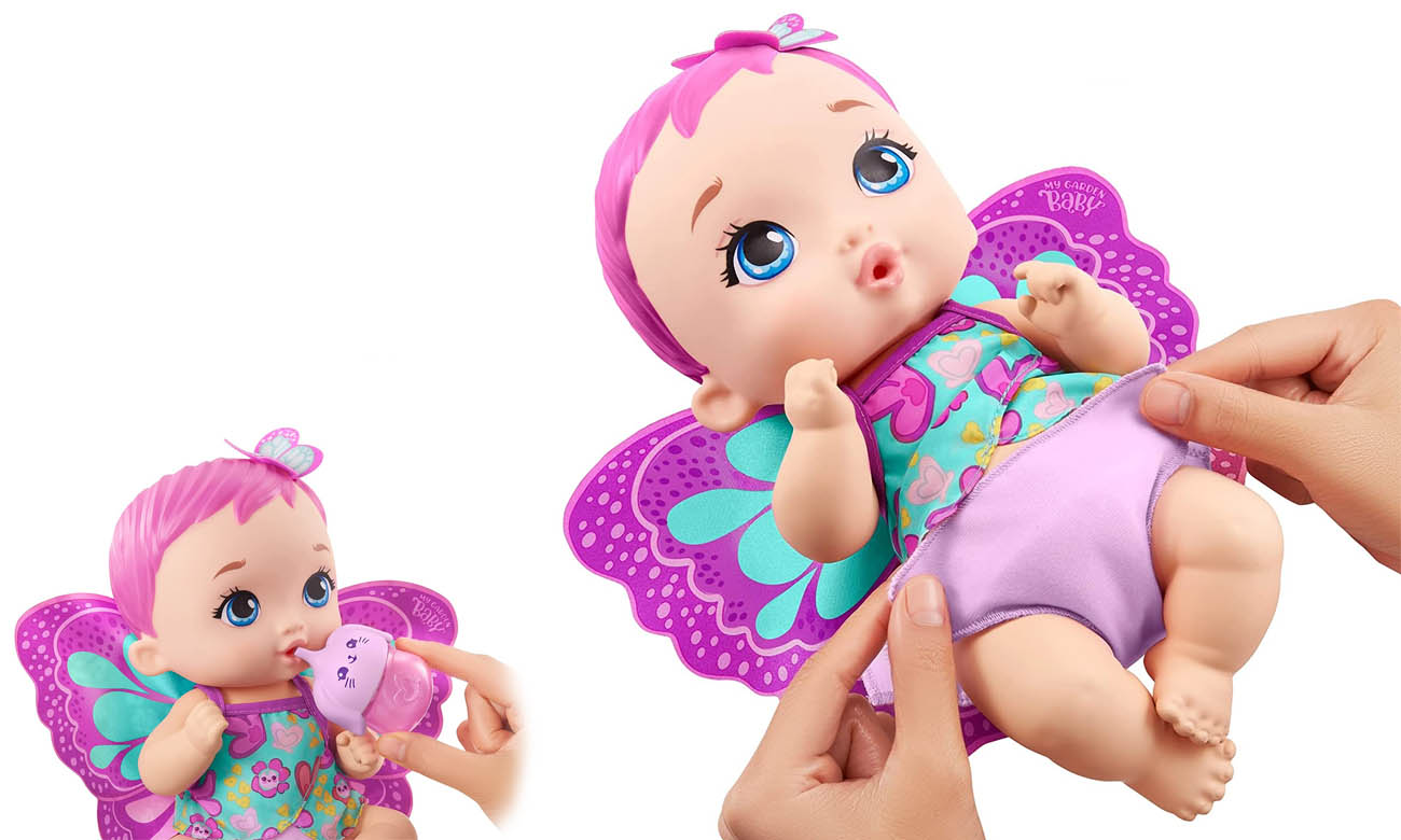 Mattel My Garden Baby Lalka Podstawowa Różowe Włosy GYP10