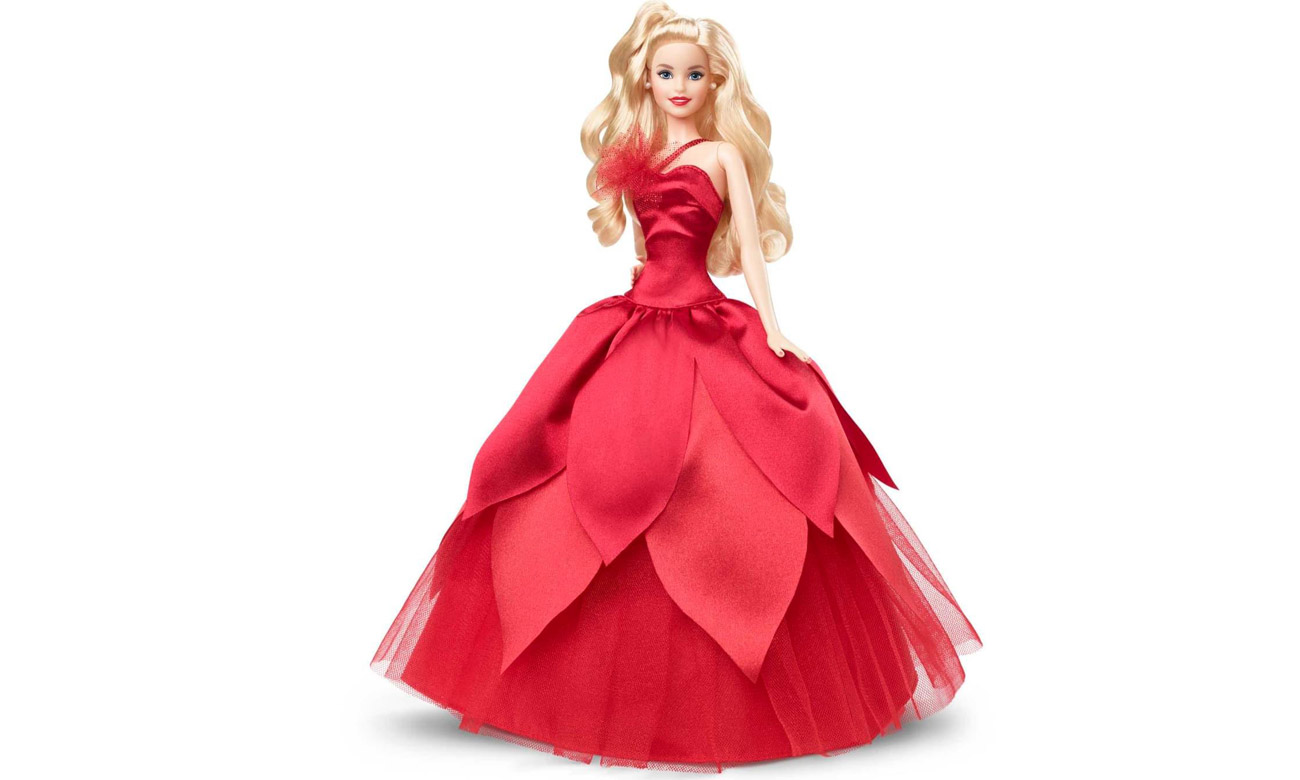 Barbie Lalka świąteczna 2022 Blond włosy