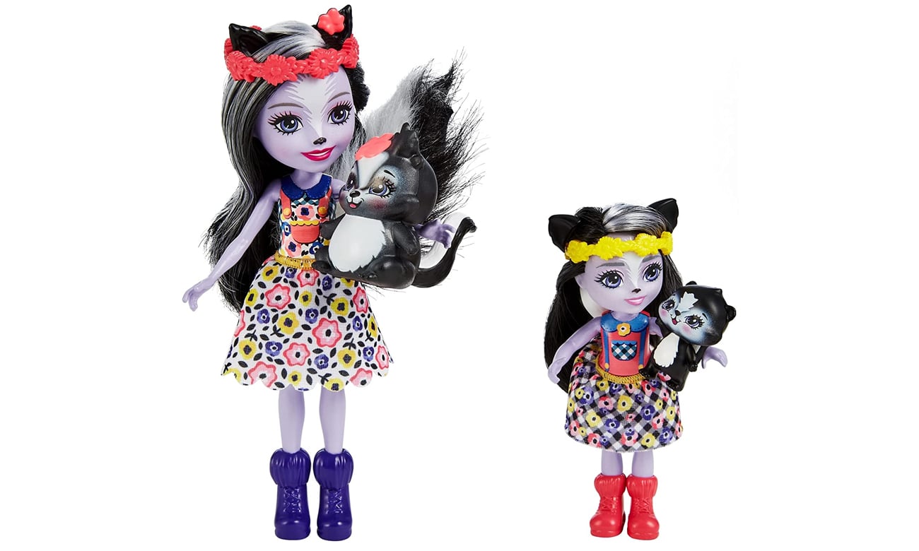 enchantimals lalka skunks