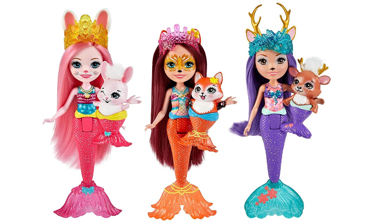 Mattel Enchantimals Królewskie syrenki 3-pak