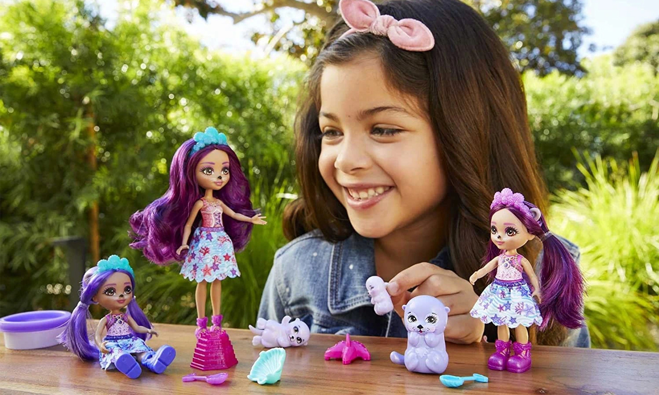 Mattel Enchantimals Ocean Kingdom Zestaw Rodzina foczek