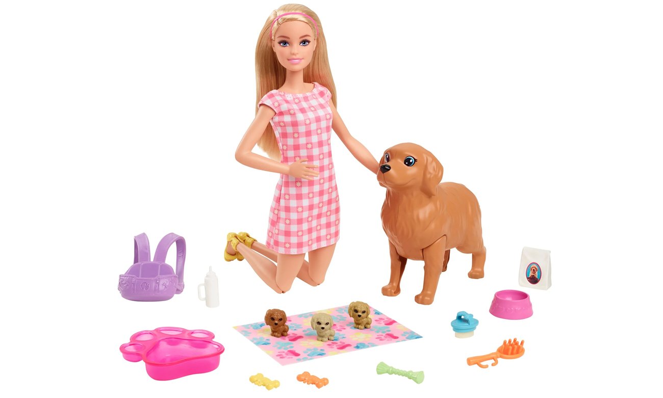 Mattel Barbie Narodziny piesków