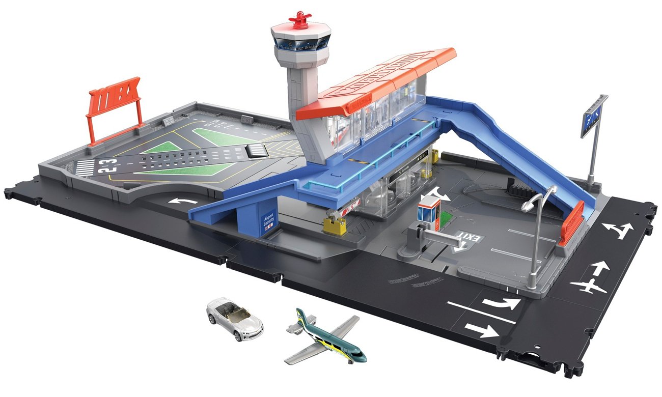 Mattel Matchbox Prawdziwe Przygody Stacja benzynowa Zestaw startowy
