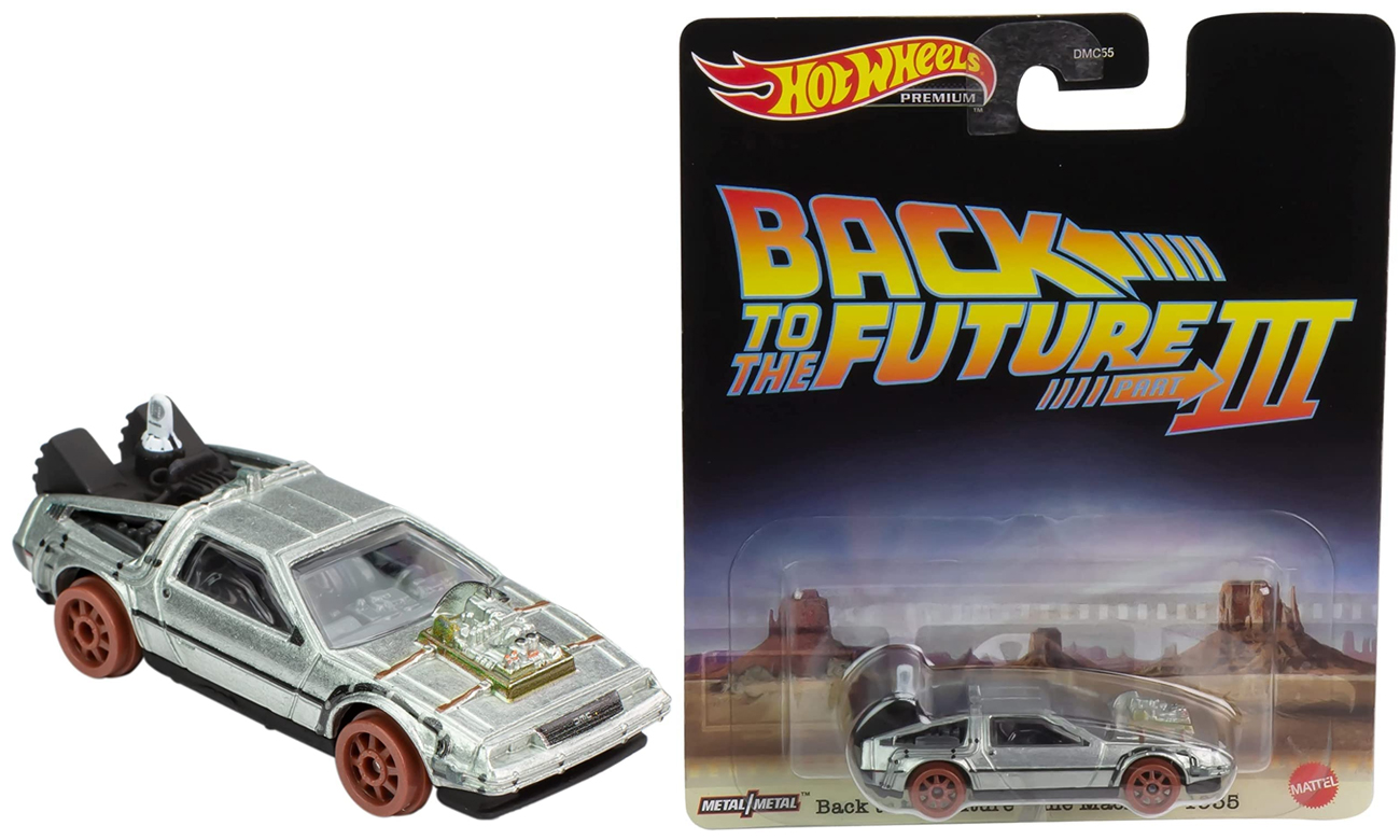 Mattel Hot Wheels Premium Retro Entertainment Back To The Future Time Machine
