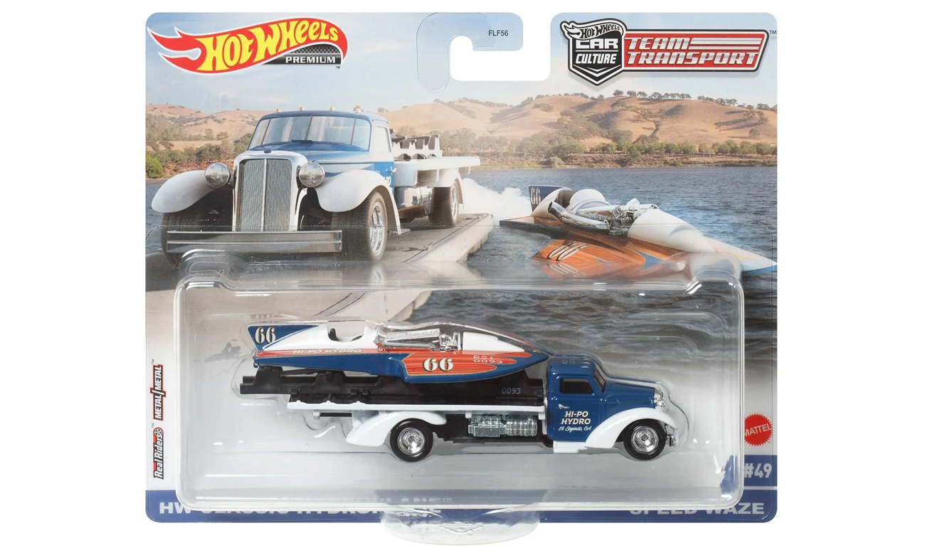 Mattel Hot Wheels Premium Team Transport Classic Hydroplane