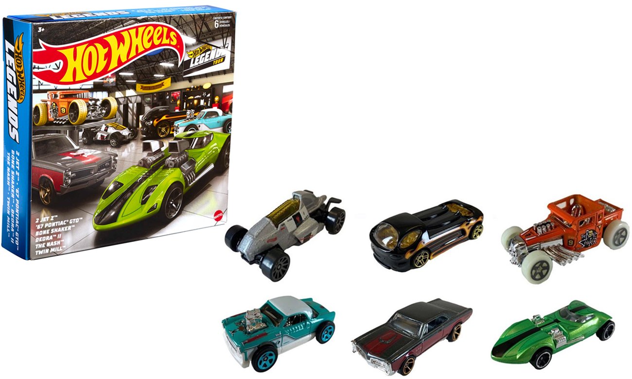 Mattel Hot Wheels Legends Tour 6-pak kultowych autek