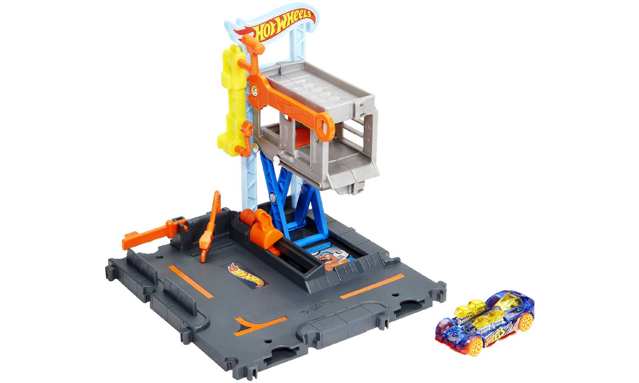 Hot Wheels City Zestaw Rajdowy warsztat HDR25