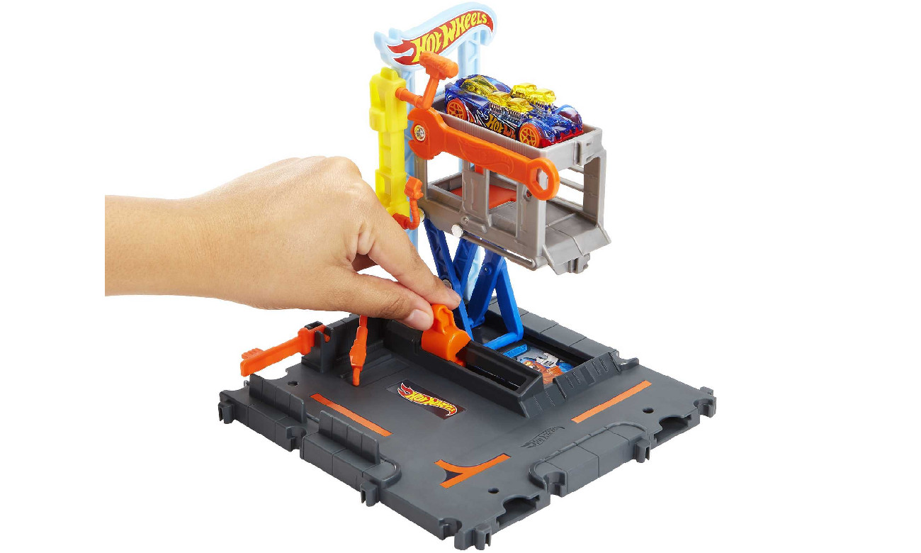 zestaw hot wheels city warsztat z jednym samochodzikiem