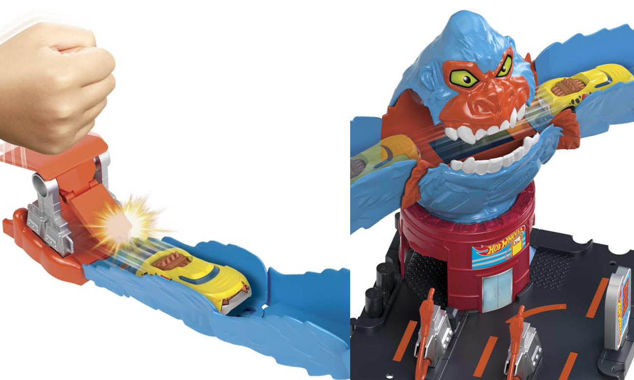 hot wheels zestaw city z gorylem
