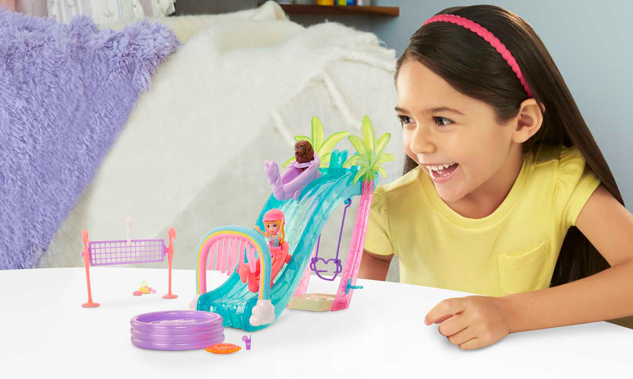 Mattel Polly Pocket Słoneczny park wodny Zestaw