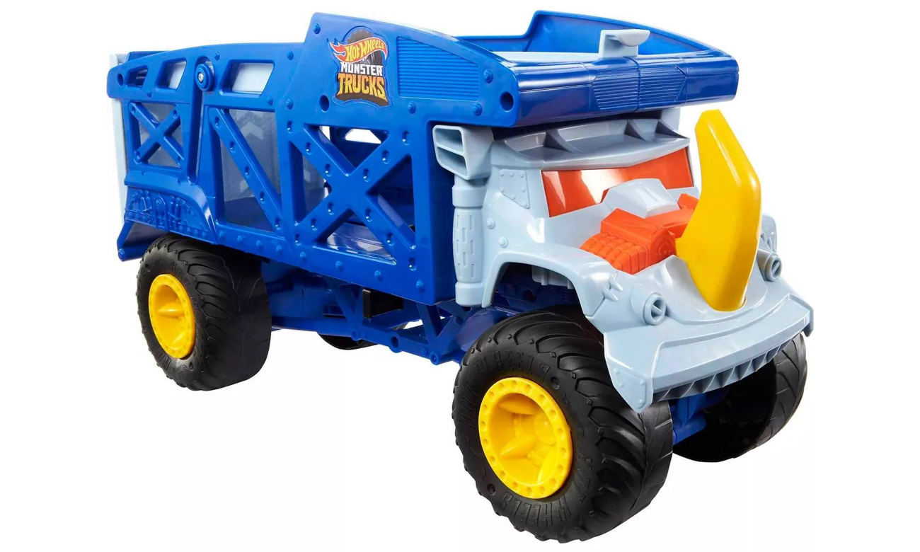 Mattel Hot Wheels Monster Trucks Transporter Nosorożec