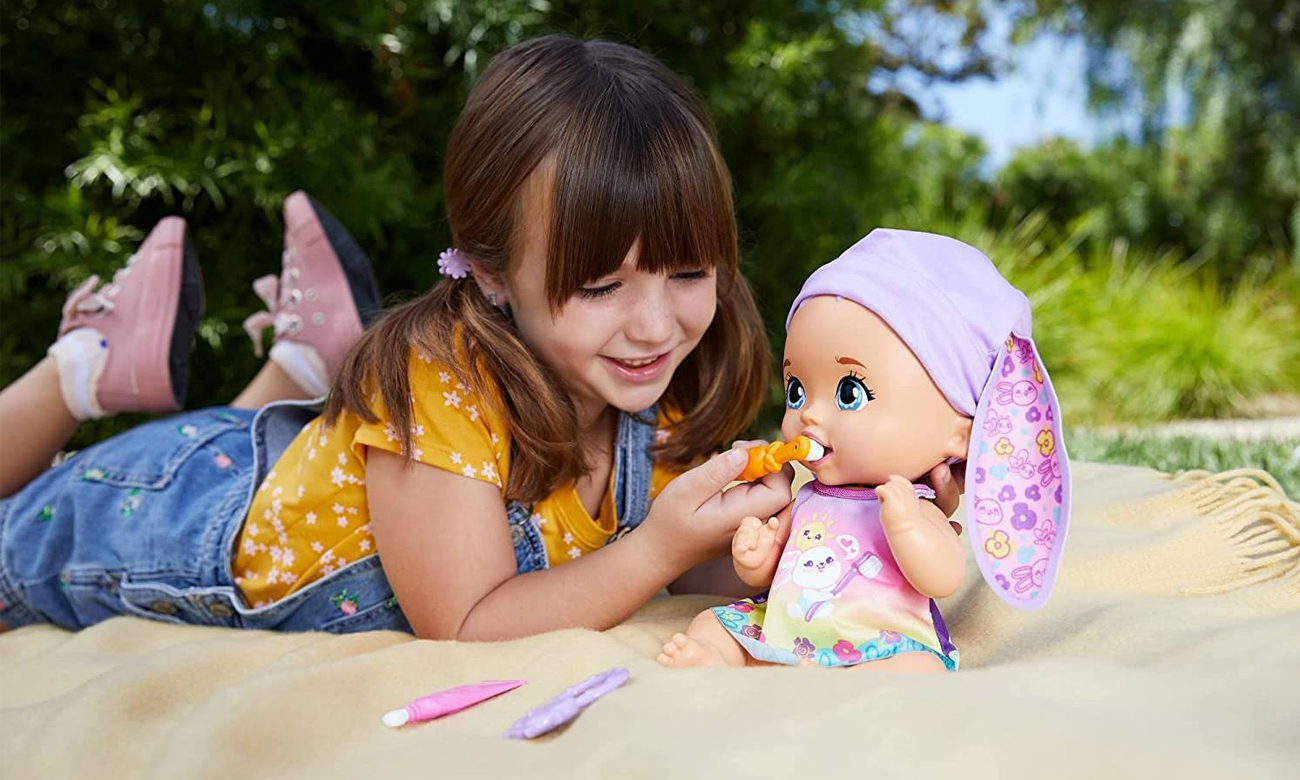 Mattel My Garden Baby Bobasek-Króliczek Myjemy ząbki