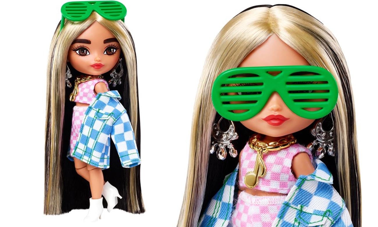 Barbie Extra Pets Minis lalka + zwierzątka