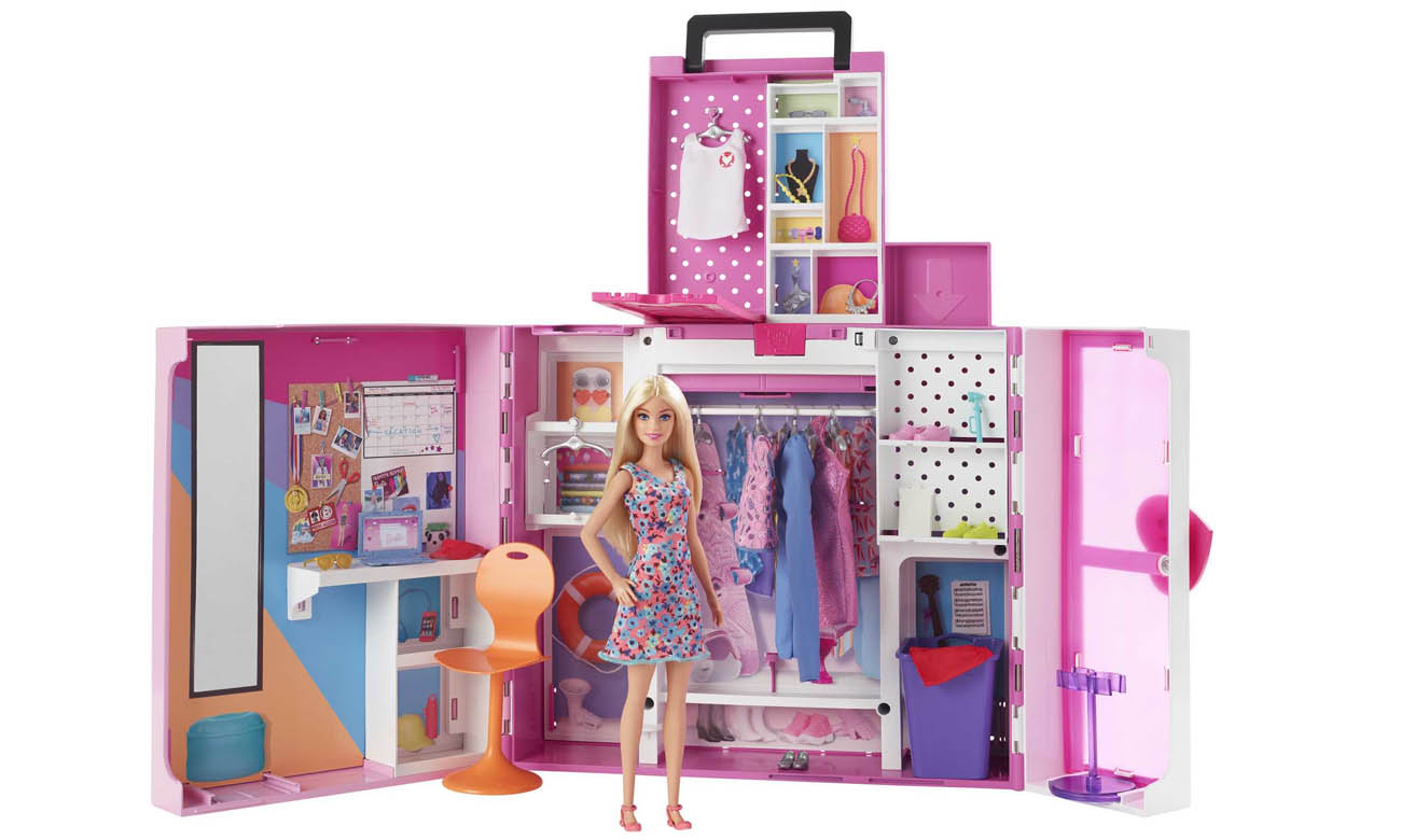 Mattel Barbie Garderoba zestaw z lalką HGX57