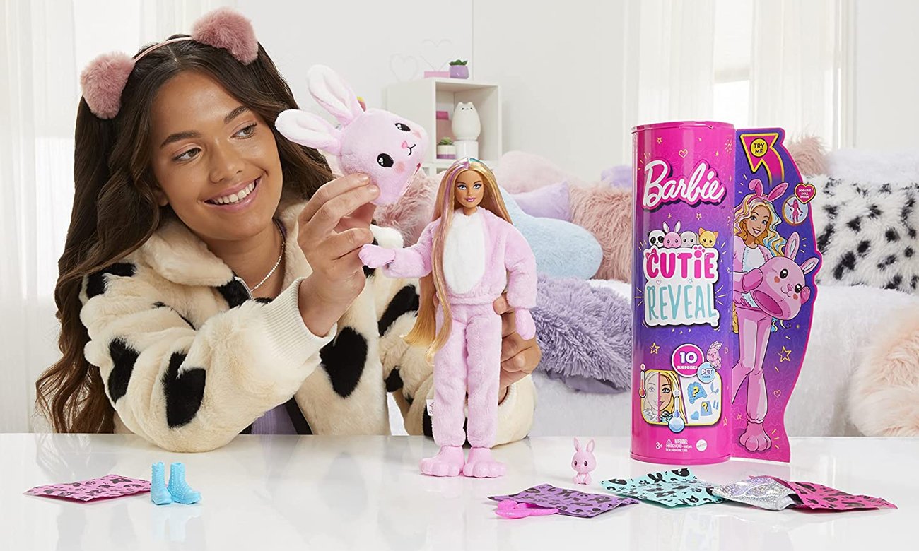 Mattel Cutie Reveal Lalka w przebraniu królika