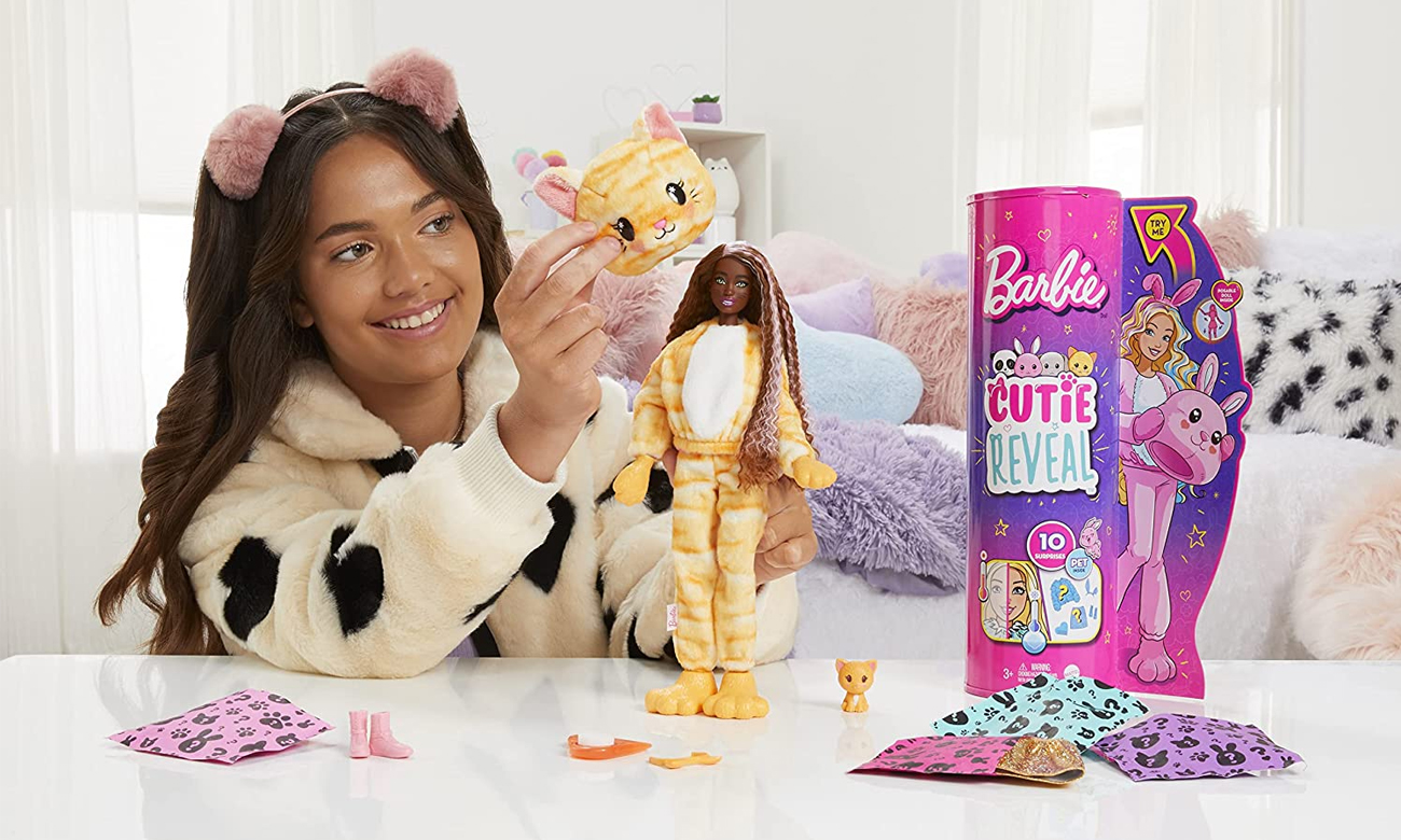 Mattel Cutie Reveal Lalka w przebraniu kotka