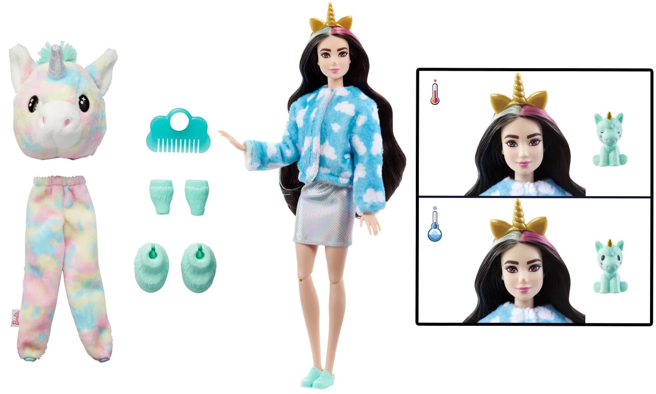 lalka barbie w kostiumie zwierzątka