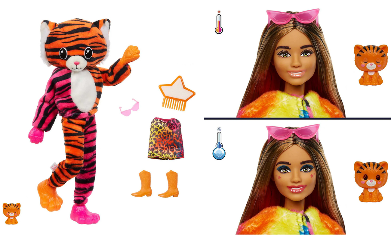 lalka barbie w kostiumie zwierzątka