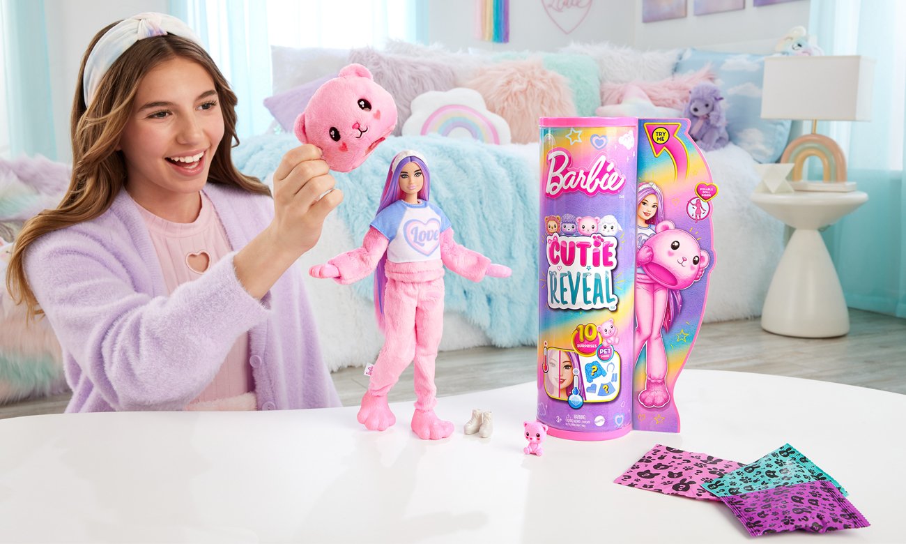 Barbie Cutie Odhalit Panenka Medvídek Série Roztomilé Oblečení