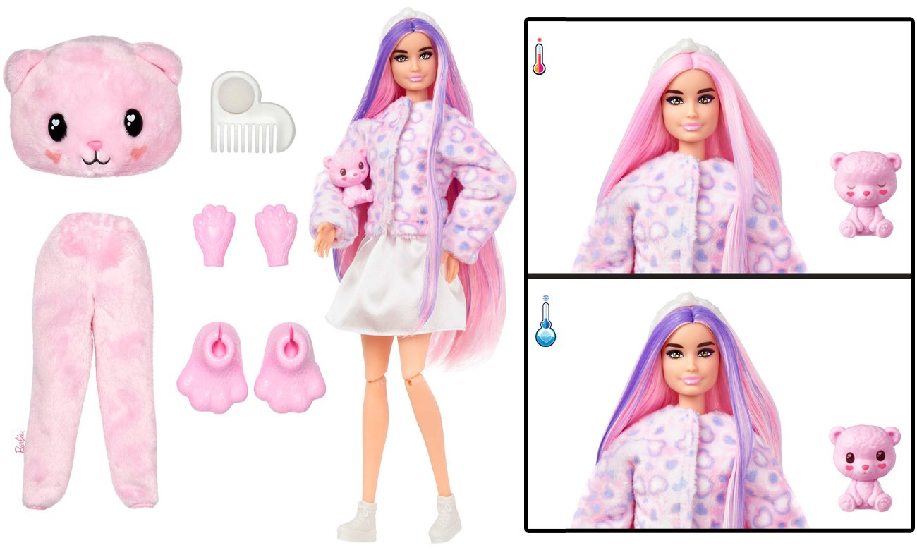 Panenka Barbie ve zvířecím kostýmu