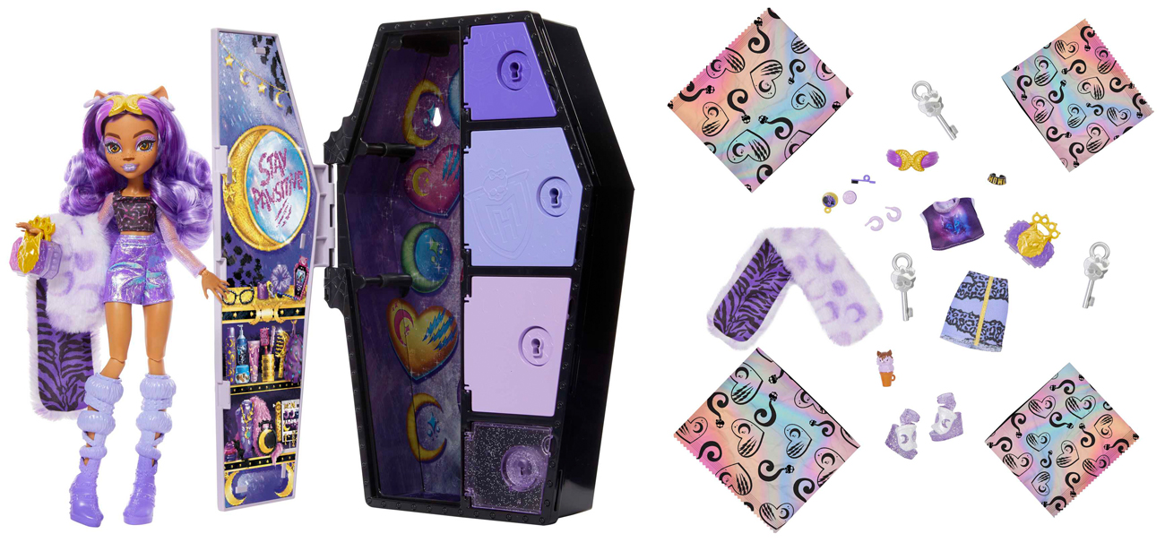 zestaw monster high z lalką i szafą