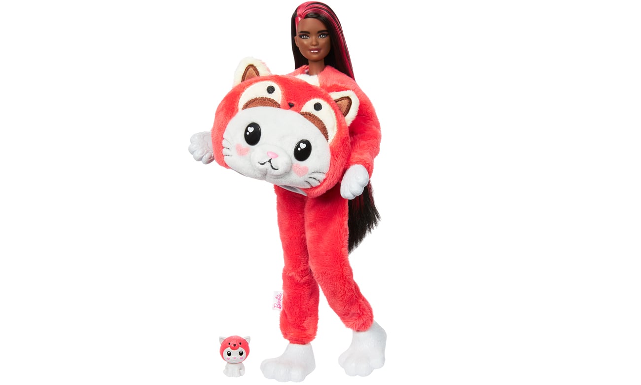 Barbie Cutie Reveal Lalka Kotek-Panda Seria Kostiumy zwierząt